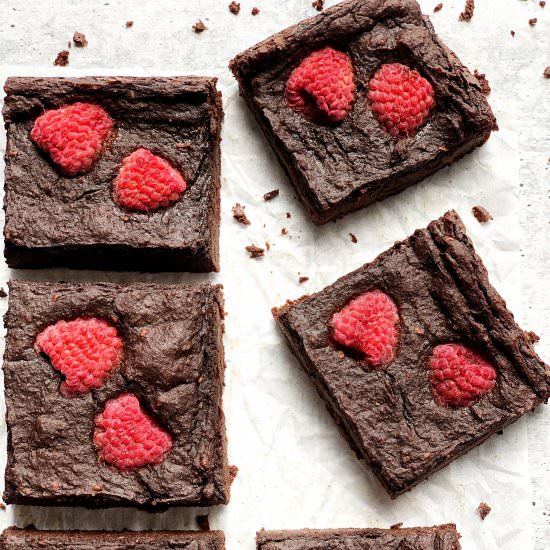 Raspberry Infused Brownies