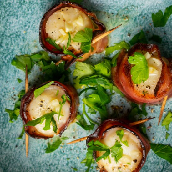 Scallops Wrapped in Bacon