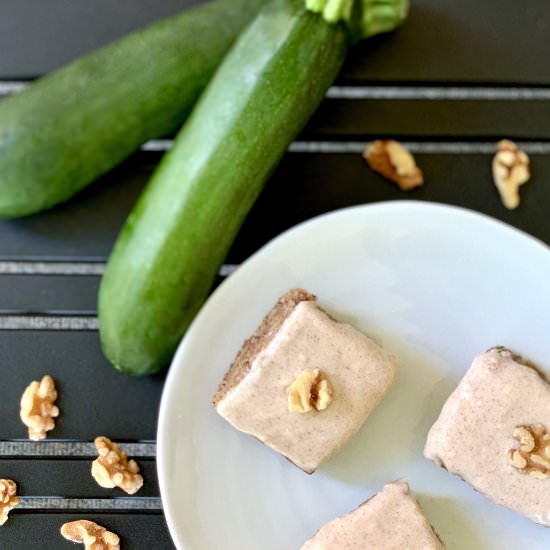 Vegan Zucchini Walnut Cake