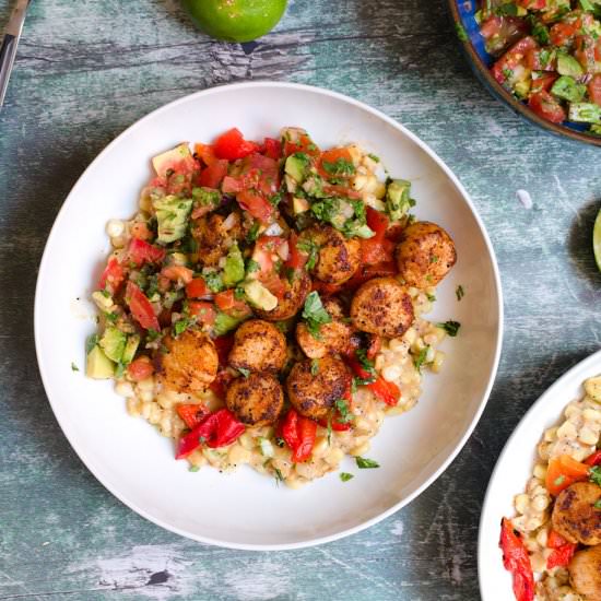 Blackened Scallops