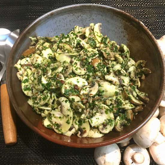 RAW MUSHROOM SALAD