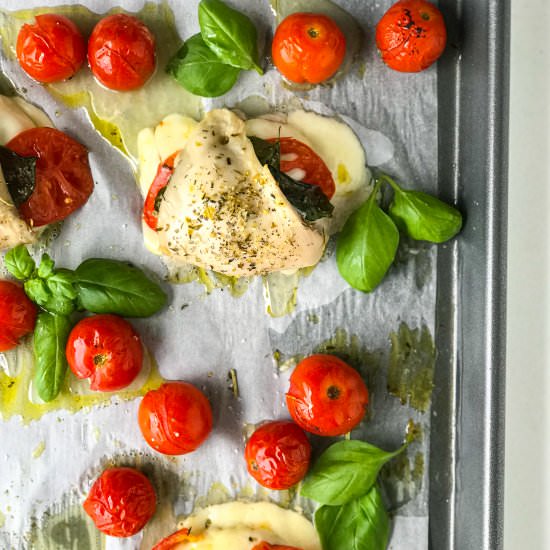 Sheet Pan Caprese Chicken