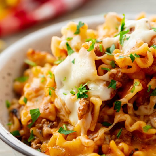 Easy Lasagna Skillet Dinner
