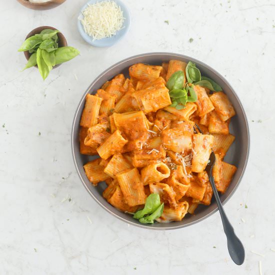 Meatless Baked Ziti in Instant Pot