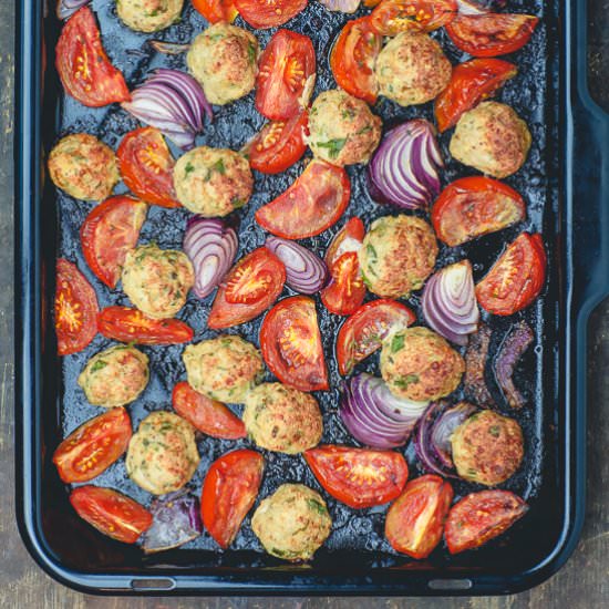 Italian Baked Chicken Meatballs