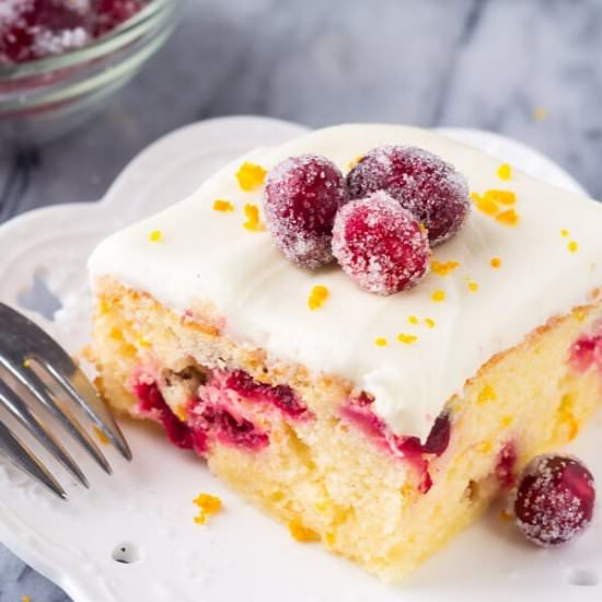 CRANBERRY ORANGE CAKE