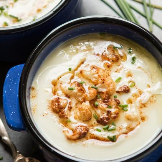 BROWN BUTTER CAULIFLOWER SOUP