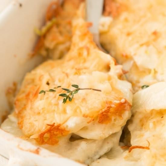 SMOKED GRUYERE SCALLOPED POTATOES