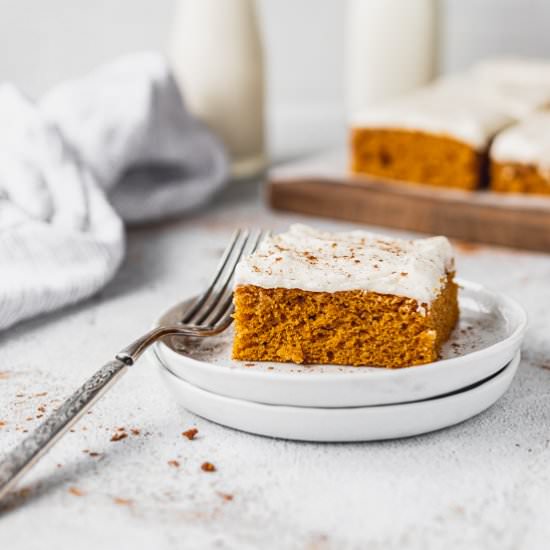 Pumpkin Bars with Cream Cheese