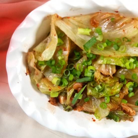 Lettuce stir fry