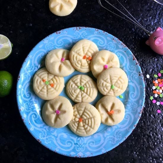 Lemon Butter Cookies (4-Ingredient)