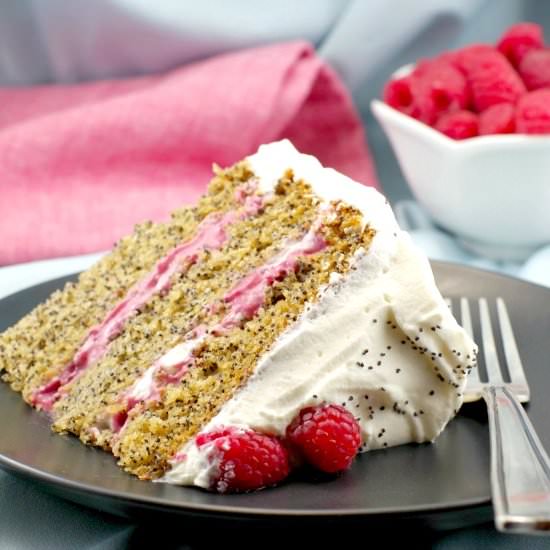 Lemon Poppy Seed Torte