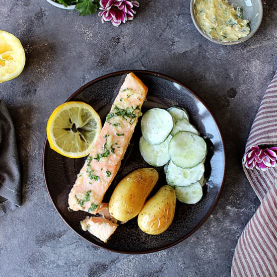 Garlic butter salmon