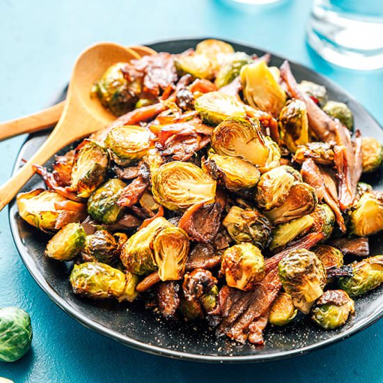 Brussels Sprouts with Vegan Bacon