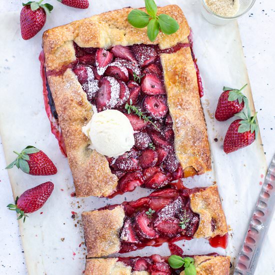 Strawberry Thyme Galette