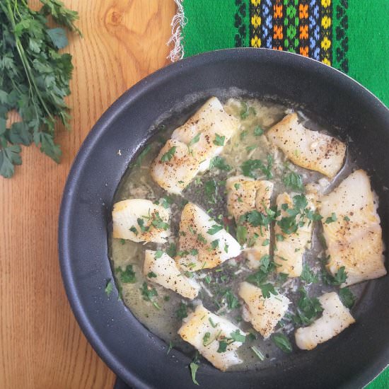 Halibut in Lemon Sauce