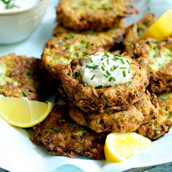 Zucchini Ricotta Fritters