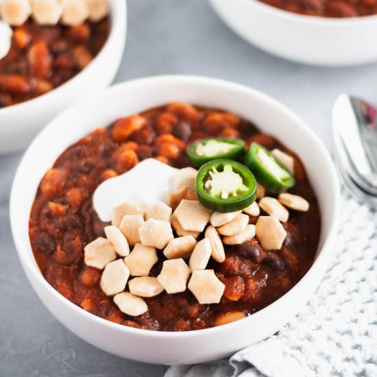 5 Bean Vegetarian Chili