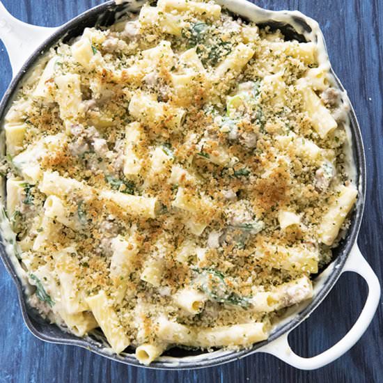 Three Cheese Rigatoni