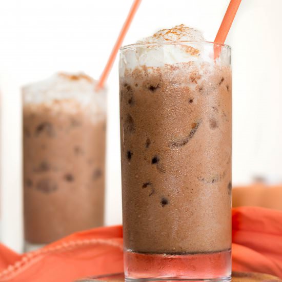 Iced Pumpkin Spice hot chocolate