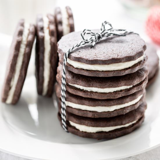 Chocolate Sugar Cookies (Oreos)
