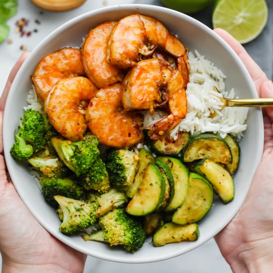 Loaded Spicy Shrimp Bowl