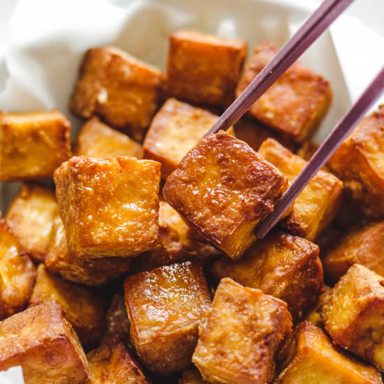 crispy air fried tofu