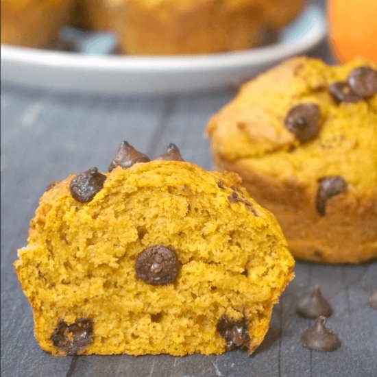 Pumpkin Chocolate Chip Muffins
