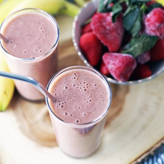 Strawberry Mint Smoothie