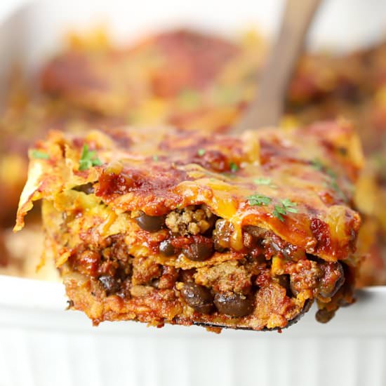 Beef Enchilada Casserole