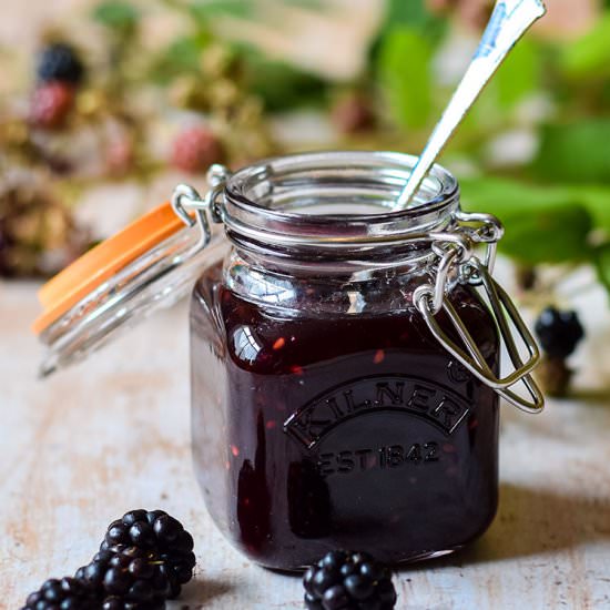 Blackberry and pear jam