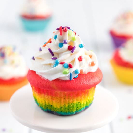 Rainbow Cupcakes