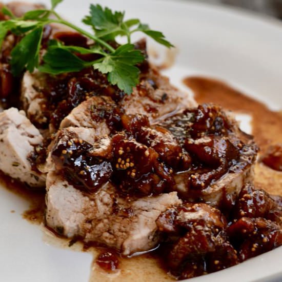 Pork Loin with Balsamic Fig Sauce