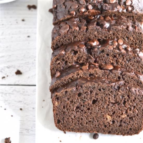 Healthier Chocolate Zucchini Bread