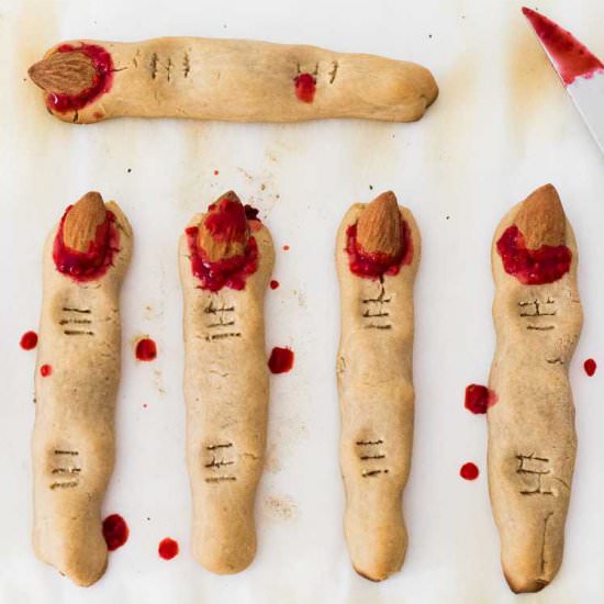 Vegan Witch Finger Cookies