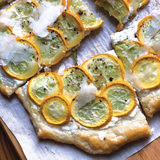 Easy Breezy Yellow Squash Tart