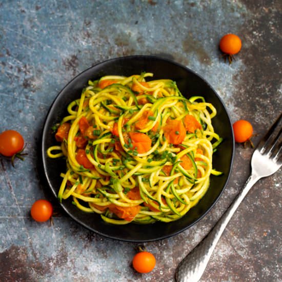 Golden State Zucchini Noodes