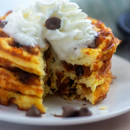 CHOCOLATE CHIP CHAFFLES
