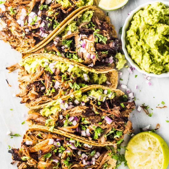 BEST Pork Carnitas Tacos