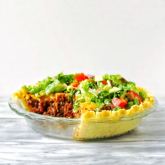 Taco Pie with Masa Crust