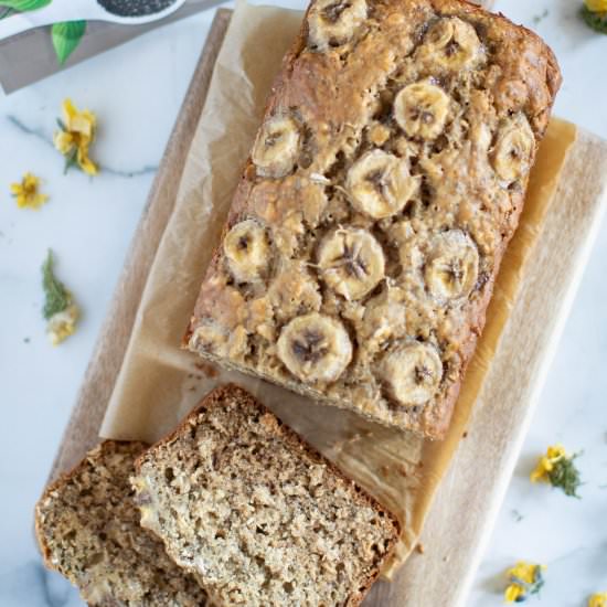 Vegan Chia Seed Maple Banana Bread