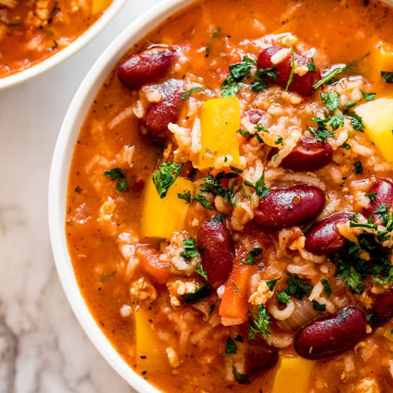 Instant Pot Stuffed Pepper Soup