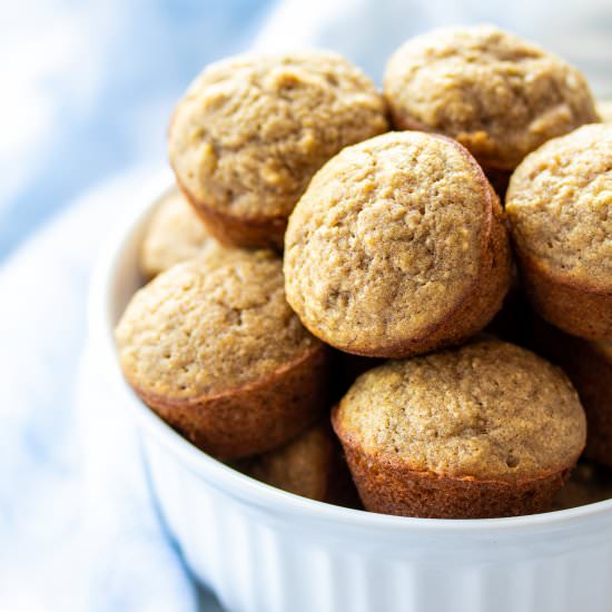 Gluten Free Banana Mini Muffins