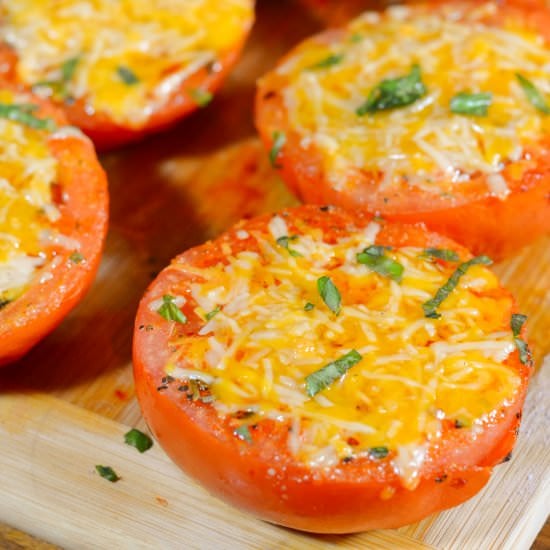 Grilled Tomatoes with Cheese