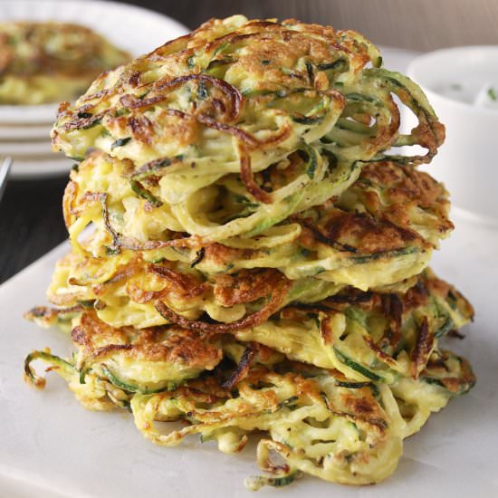 ZUCCHINI NOODLE PANCAKES