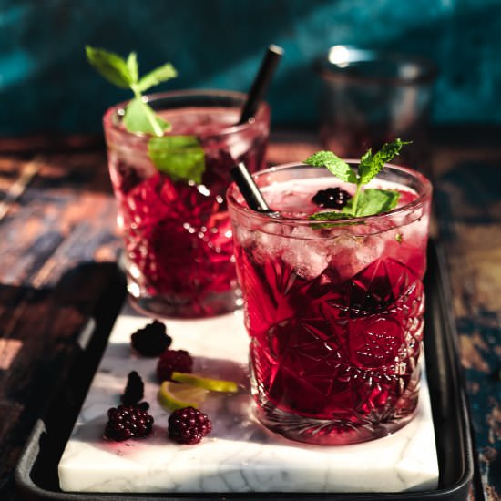 Blackberry-Lavender Mojito