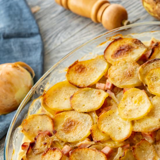Scalloped Potatoes and Ham