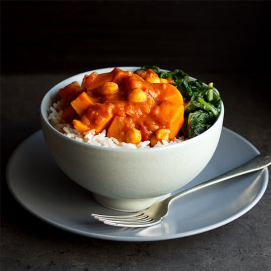 Sweet Potato Chickpea Curry