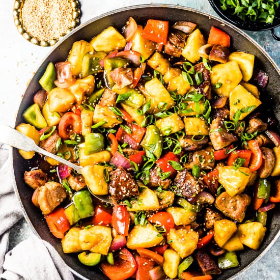 Pineapple Pork Stir Fry