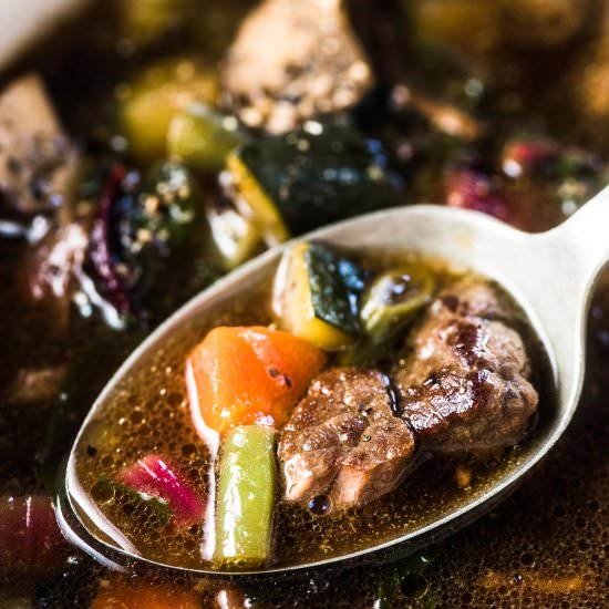 Crockpot Vegetable Beef Soup